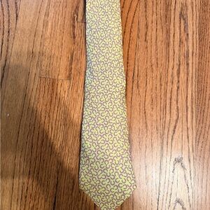 Hermès Yellow and Pink Men's Tie